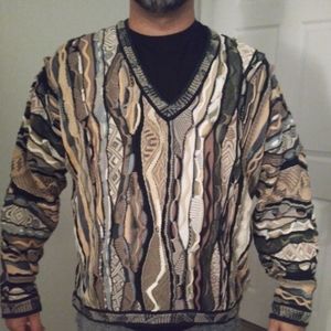 Vintage 90s Coogi Australia Sweater Biggie 3D XL